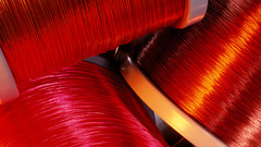 Spools of metal coil