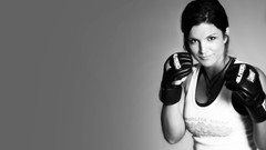 Sports boxers gina carano greyscale