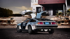 Sports cars delorean dmc-12