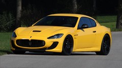 Sports cars Maserati races vehicles yellow cars