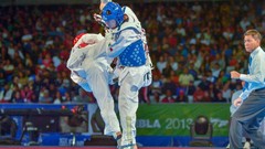 Sports fight Fighting kick WTF olympics taekwondo kicking