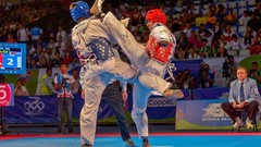 Sports fight Fighting kick WTF olympics taekwondo kicking