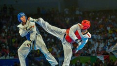 Sports fight Fighting kick WTF olympics taekwondo kicking