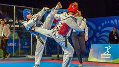 Sports fight Fighting kick WTF olympics taekwondo kicking