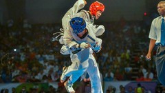 Sports fight Fighting kick WTF olympics taekwondo kicking