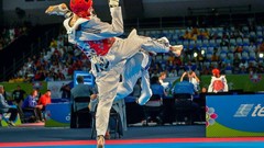 Sports fight Fighting kick WTF olympics taekwondo kicking