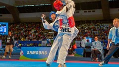 Sports fight Fighting kick WTF olympics taekwondo kicking