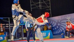 Sports Fighting kick WTF olympics taekwondo kicking
