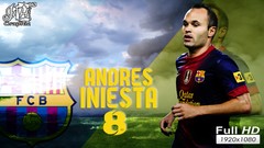 Sports football players soccer FC Barcelona Andrés Iniesta 