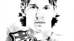 Sports lionel messi portraits