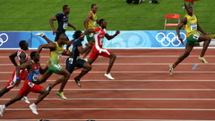 Sports running Usain Bolt