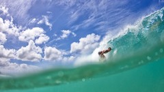 Sports surfing waves tropical