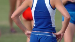 Sports woman ass blondes tights bikini panties boobs thighs