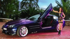 Sports woman cars Mercedes-Benz Veronica Zemanova