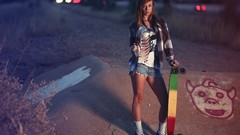 Sports woman roads Skateboarding longboard skateboards Girls 