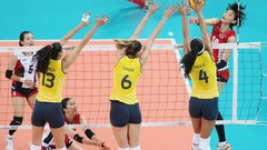 Sports woman volleyball