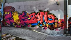 Spray graffiti street art