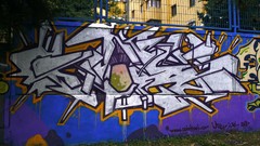 Spray graffiti street art