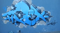 Spray graffiti street art