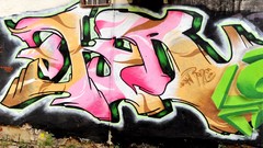 Spray graffiti street art