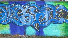 Spray graffiti street art