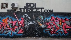 Spray graffiti street art