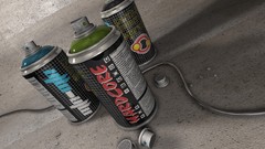 Spray paint digital art