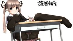 Spread legs panties school