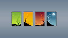 Spring abstract winter autumn