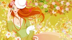 Spring Anime Garden Manga The 1024x768