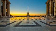 Squares Eiffel Tower Paris cities cityscapes
