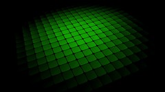 Squares Green abstract black background minimalistic