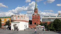 Squares red tower Russia