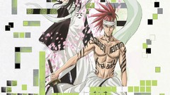 Squares tattoos scarfs bleach kuchiki rukia Abarai Renji