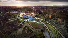 Stadium architecture cityscapes south korea