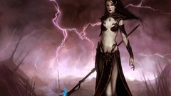 Staff woman fantasy fantasy