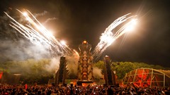 Stage fireworks party Q-Dance Q-Base 2012