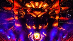 Stage party hardstyle Q-Dance Mystery Land 2012