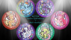 Stained glass elements rarity Kingdom Hearts my little pony 