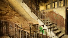 Stairways abandoned old buildings