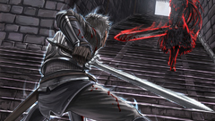 Stairways armor shield red