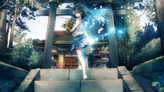 Stairways shrine gate torii