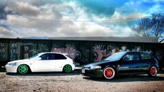 stance Honda Honda civic jdm Car colored wheels