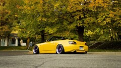 stance Honda S2000 worm's eye view