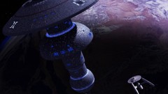 Star Trek space station planets spaceships science fiction 