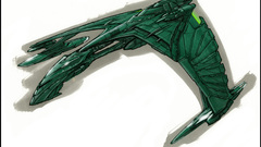 Star Trek spaceships white