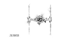 Star wars artwork Tie Fighter