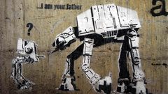 Star wars banksy AT-AT