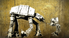 Star wars banksy AT-AT