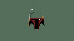 Star wars boba fett minimalistic artwork